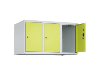 opzetkast,v. locker,3vak.,vak B 300mm,HxBxD 500x900x500mm,cilinderslot - 1