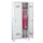 lockerkast v. kinderen,HxBxD 1300x530x300mm,2vak,RAL7035,front RAL7016