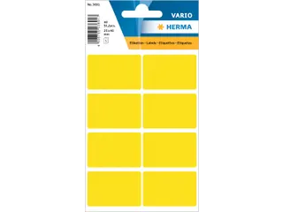 HERMA 3691 Universele etiketten 26x40mm Geel 40 stuks - 1