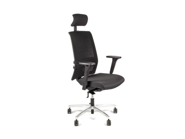 Bureaustoel EN1335 Linea Omnia 01/PT zwart/zwart met 3D armleuning | KantoorBureaustoel.be