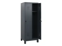schoollocker,HxBxD 1630x600x500mm,2vak,vak B 300mm,draaigrendel,voeten