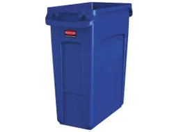 Slim Jim Afvalcontainer Met Luchtsleuven 60 Liter Blauw