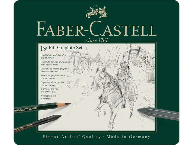 Grafietset Faber-Castell Pitt 19-delig