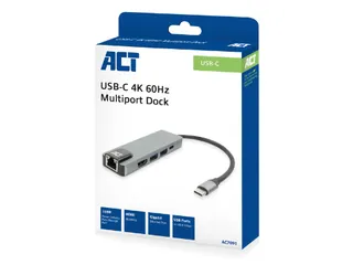 Dockingstation ACT USB-C 4K voor 1 HDMI monitor - 7