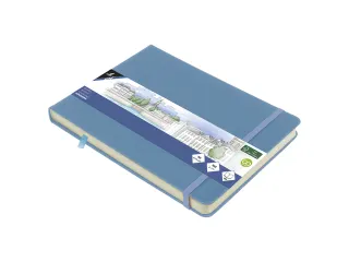 Schetsboek Kangaro A5 landscape sky blue PU HC 80 vel 140gr roomwit me - 2