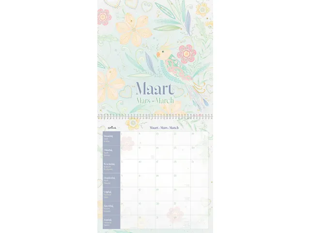 Maandkalender 2027 Turnowsky 290x290mm internationaal