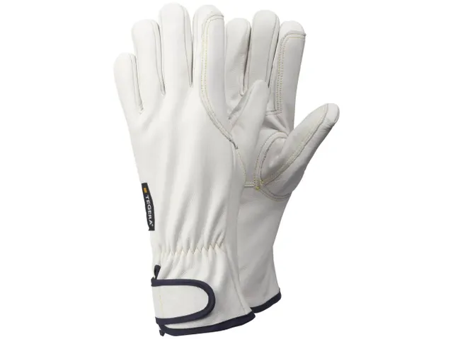 Tegera 88800 hittebestendige lederen handschoenen, wit, maat 9