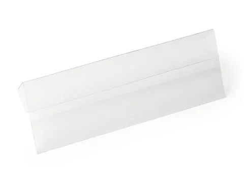 Documenthoes met vouw HARD COVER 1/2 A5 liggend formaat Transparant