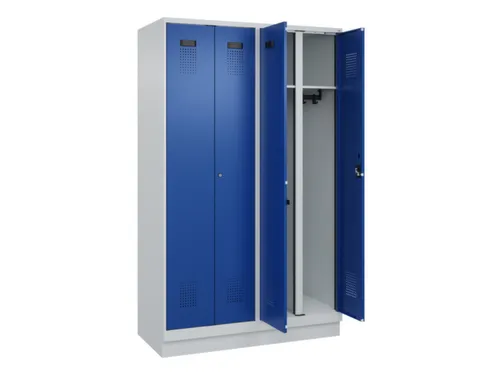 locker voor scheiding van kleding,HxBxD 1950x1200x500mm,4vak