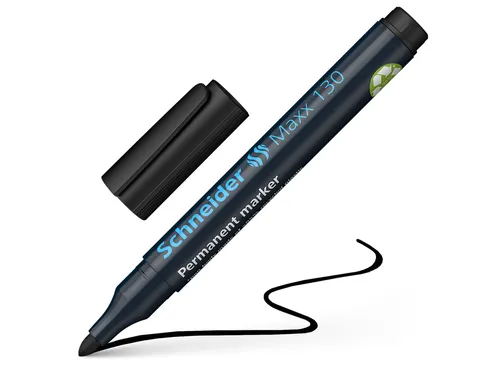 Viltstift Schneider Maxx 130 Rond Zwart 1-3mm