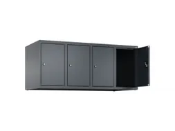 opzetkast,v. locker,4vak.,vak B 300mm,HxBxD 500x1200x500mm