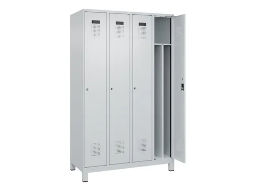 locker voor scheiding van kleding,HxBxD 1950x1200x500mm,4vak