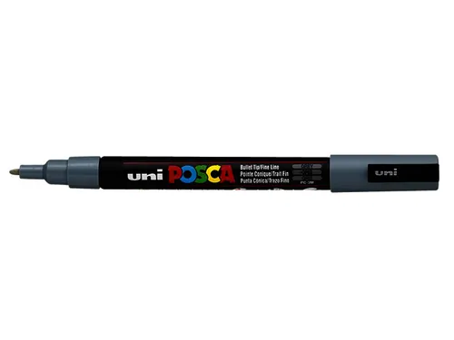 Verfstift Posca PC3M Fijne punt 0,9-1,3mm Grijs