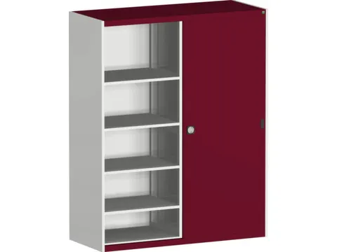 schuifdeurkast 2000x1600x650mm Stalen scheidingswand Ral7035 Ral3004