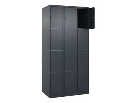 lockerkast HxBxD 1850x900x500mm 3x4vakken cil.-slot staand op vloer