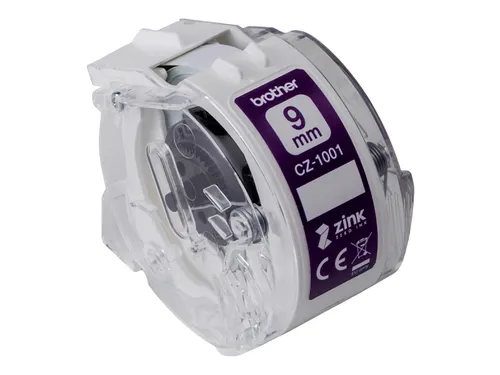 Labeletiket Brother CZ-1001 9mmX5m kleur opdruk