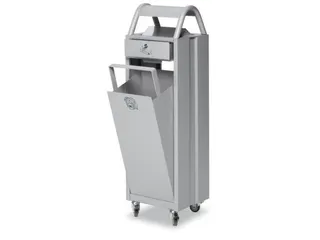 Combi-Asbak 5/35 liter Zilver 960x300x250 Overkapping Verzinkt Zilver - 1