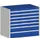 ladekast HxBxD 900x1050x650mm 7laden zware lasten RAL7035 RAL5010