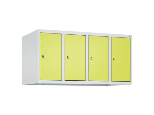 opzetkast,v. locker,4vak.,vak B 250mm,HxBxD 500x1000x500mm,vleugeldeur