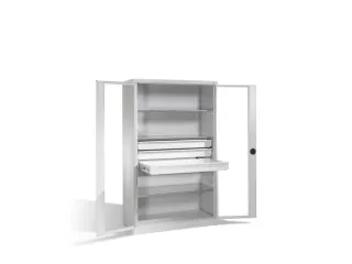 werkplaatskast HxBxD 1950x1200x600mm 3xStalen bodem 3laden slot - 2