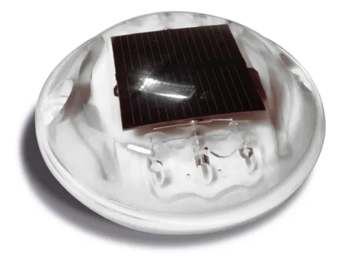 wegdekreflector op zonne-energie,HxØ 25x116mm,polycarbonaat,wit