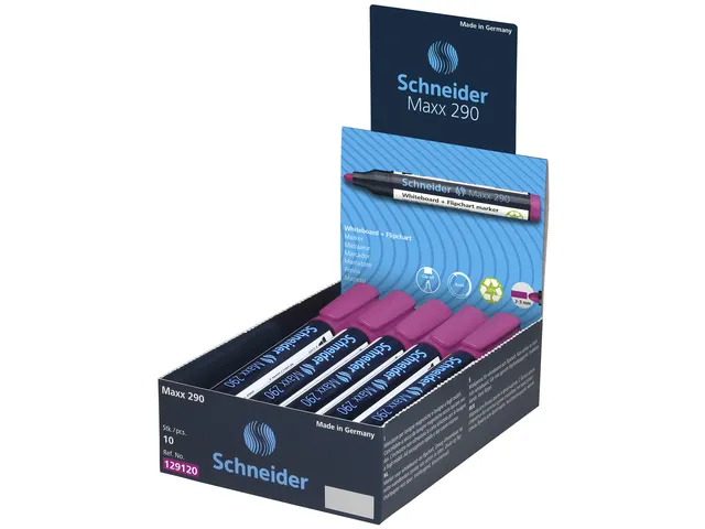Boardmarker Schneider Maxx 290 ronde punt magenta 2-3mm