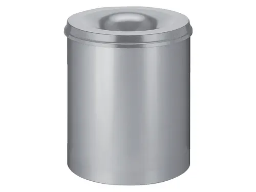 Papierbak met Vlamdover 80 Liter Ø465mm Grijs