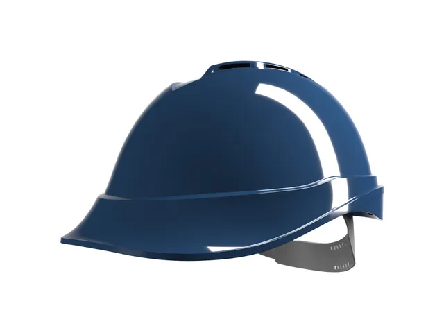 MSA V-Gard 200 veiligheidshelm met Push-Key binnenwerk Blauw