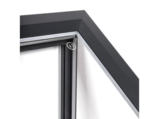 Vitrine d’affichage verrouillable ext 24xA4 vérin à gaz anthracite