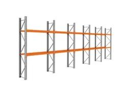palletstelling,basis+4xaanbouw,HxBxD 3360x9725x750mm,vakl. 3000kg