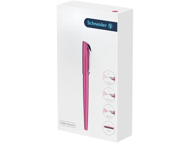 Giftbox Schneider Callissima roze, Vulpen met punt 1.1mm en extra penp