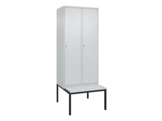 locker voor scheiding van kleding,HxBxD 2120x800x815mm,2vak - 1