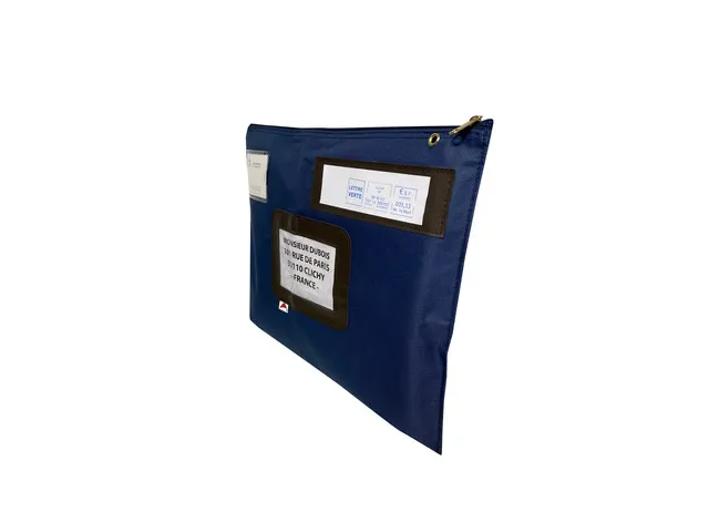 POPLAT professionele posttas blauw nylon 42 x 32 cm