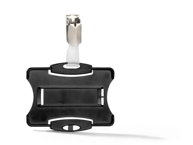 Veiligheidspashouder 85x54mm Met Clip Zwart