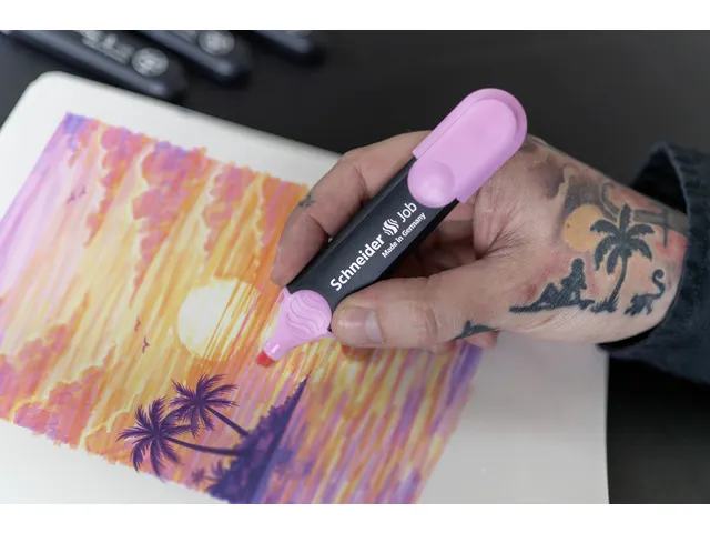 Markeerstift Schneider Job sunset dreams kartonetui a 6 stuks