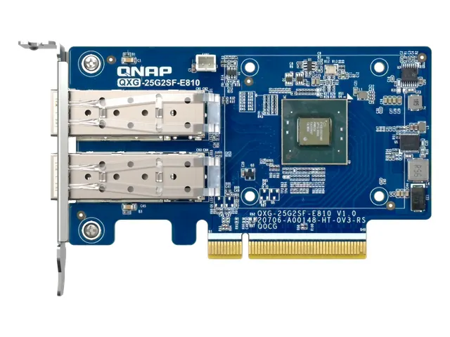 QNAP QXG-25G2SF-E810, Intern, Bedraad, PCI Express, Fiber, 25000 Mbit/