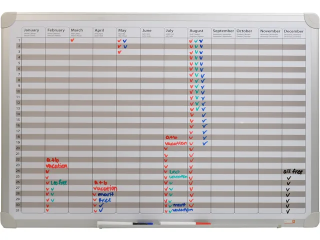 DESQ Whiteboard JaarPlanner 60x90cm