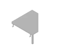 koppelelement voor bureau,90 °,HxBxD 680-760x840x840mm,v. 4voeten