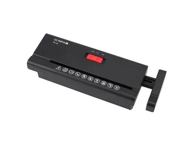 Olympia PS16K Papiervernietiger Stroken P-2 Tot 6 vellen Zwart