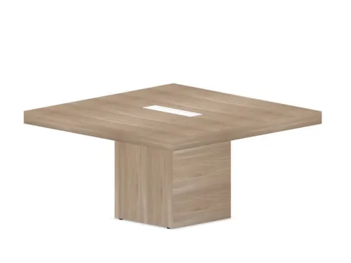 Vergadertafel Hxbxd 73x140x140cm Frame Kubusvormig iep