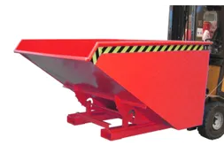 Kiepbak 1103x1070x1720mm 1.2m³ Afrolmechaniek Gelakt Ral3000