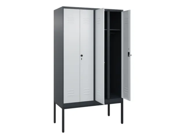 locker voor scheiding van kleding,HxBxD 2120x1200x500mm,4vak