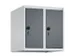 opzetkast,v. locker,2vak.,vak B 250mm,HxBxD 500x500x500mm,vleugeldeur