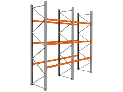 palletstelling,basis+1xaanbouw,HxBxD 3990x3950x1100mm,vakl. 3000kg
