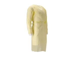 Pp Non Woven Isolatieschort Geel Latex Vrij Regular Weight 100 Stuks - 5