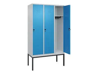 locker,HxBxD 2120x1200x500mm,3vak,vak B 400mm,draaigrendel - 2