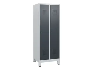 schoollocker,HxBxD 1630x600x500mm,2vak,vak B 300mm,cil.-slot,voeten - 2