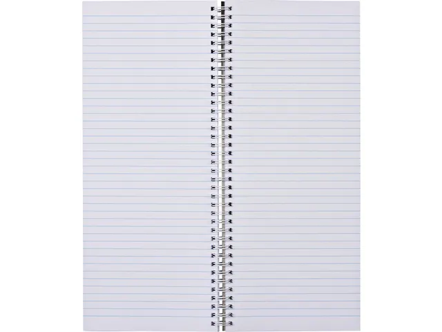 Winkelboek Wire-o 135x330mm lijn 160blz 70gr spiraal oranje