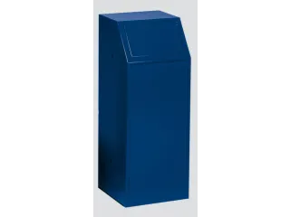 afvalverzamelaar 1x68l HxBxD 1000x400x400mm binnenbak staal Blauw - 1