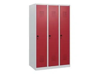 schoollocker,HxBxD 1530x900x500mm,3vak,vak B 300mm,draaigrendel - 2